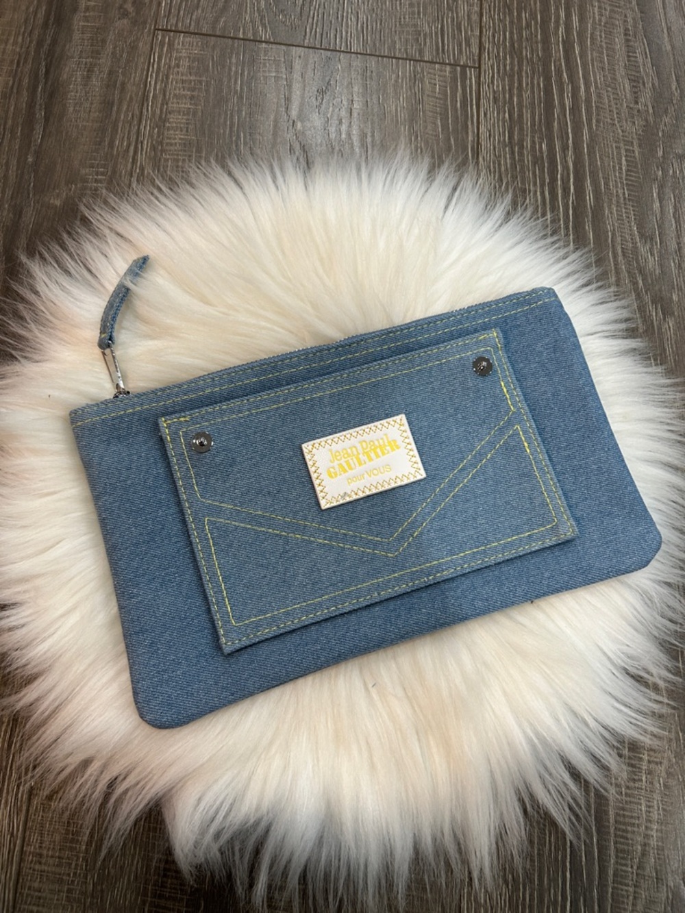 Jean Paul Gaultier Light Blue Denim pouch